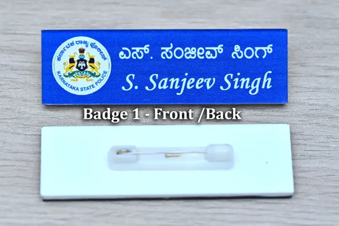 Premium name badge